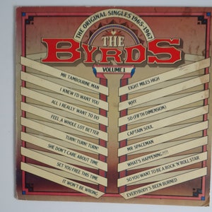 Plays Well 1980 Embassy Records The Byrds "The Original Singles Volume 1" EMB 31851 Vinyl LP Record Album Folk Rock
