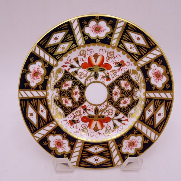 Vintage Royal Crown Derby English Bone China Imari 2451 Bread and Butter Plate - 6 Available