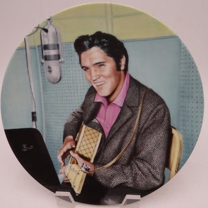 Vintage Elvis Presley Delphi Looking at a Legend Series "A Studio Session" Limited Edition Collector Plate