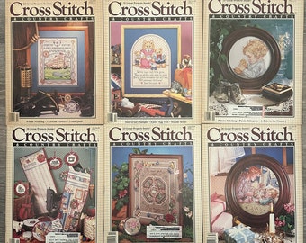 Cross Stitch and Country Crafts Magazine - 1989 - You Choose One - Cross Stitch Pattern Charts - Easter Christmas Love Valentines and More