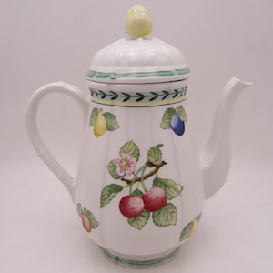 Vintage Villeroy & Boch Germany &quot;French Garden&quot; Fleurence Coffee Pot