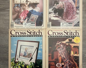 Cross Stitch and Country Crafts Magazine - 1990 - You Choose One - Cross Stitch Pattern Charts