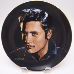 Vintage Elvis Presley Delphi Portraits of the King Series "Love Me Tender" Limited Edition Collector Plate