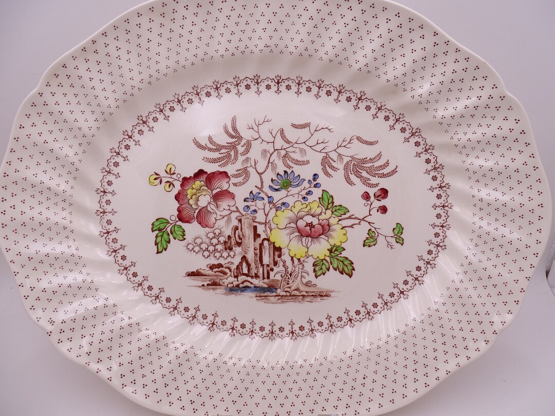 Vintage Royal Doulton English Bone China grantham 15 Oval Serving