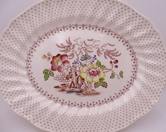 Vintage Royal Doulton English Bone China "Grantham" 15" Oval Serving Platter