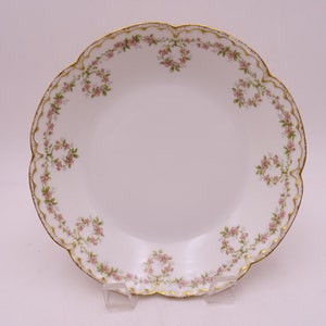 1900s Vintage Factory Decorated Haviland & Co Limoges France Soup or Cereal Bowl for John Carson Bros Chicago - 12 Available