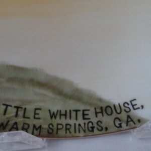 Vintage FDR Rooseevelt Little White House Warm Springs, GA Souvenir Plate image 3