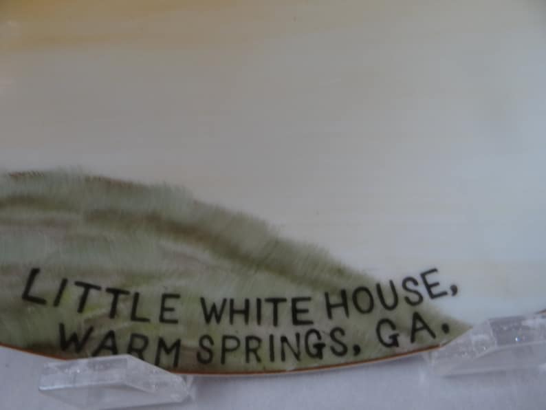 Vintage FDR Rooseevelt Little White House Warm Springs, GA Souvenir Plate image 3