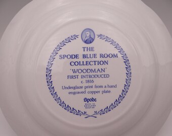 Spode BlUE BLOOM コレクションウイロウ２７センチ皿6枚セット Vintage Spode Blue Room Collection Blue and White Dinner
