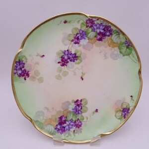 Wunderschöner 1900er Jaeger Co Bavaria Germany J&C Violets Schrankteller
