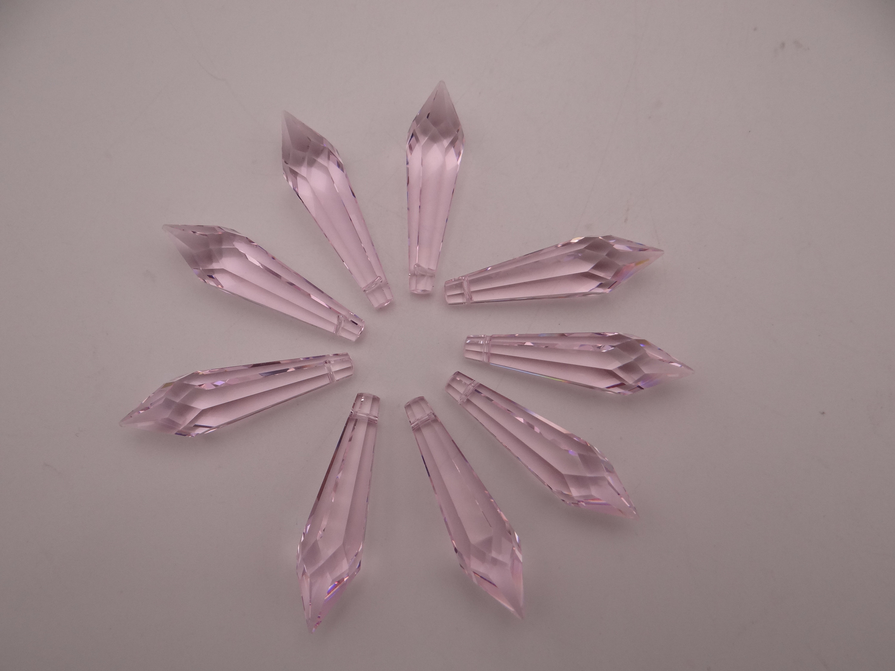 New Swarovski 8611 - 40 Mm X 11mm Rosaline Pink Crystal