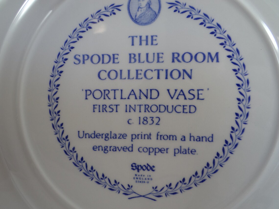 Spode Blue Room Collection Blue and White Dinner Plate Etsy