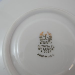 Vintage Lenox Olympia Platinum Trim Teacup and Saucer American Tea Cup image 4