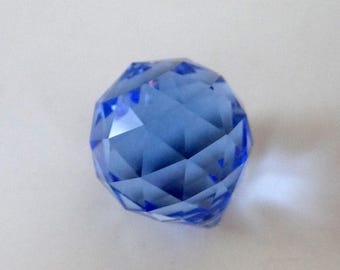 Swarovski Austrian Art 8550 - 20 mm Med. Sapphire Lead Crystal Chandelier Part - Blue Swarovski Jewelry  Craft Crystal - 74 Available