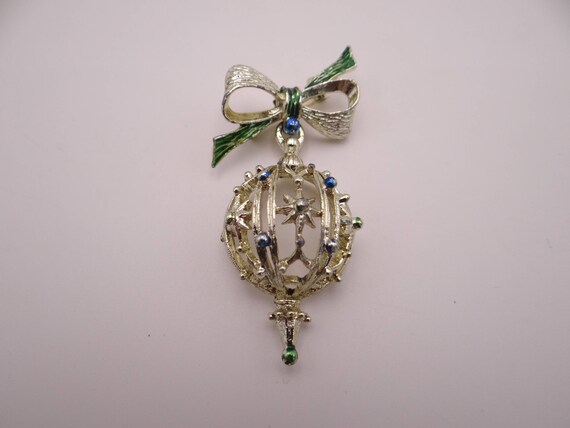 Vintage Signed Gerry's Gold Tone Ornament Brooch … - image 7