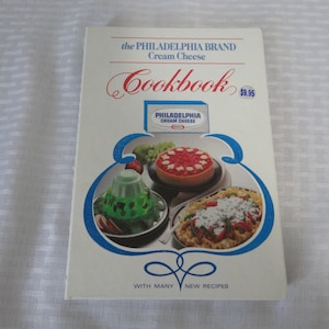 1981 Philadelphia Brand Cream  Cheese Cookbook - Recipes Appetizers Salad Dressings Soups Sauces Dessert Recipes