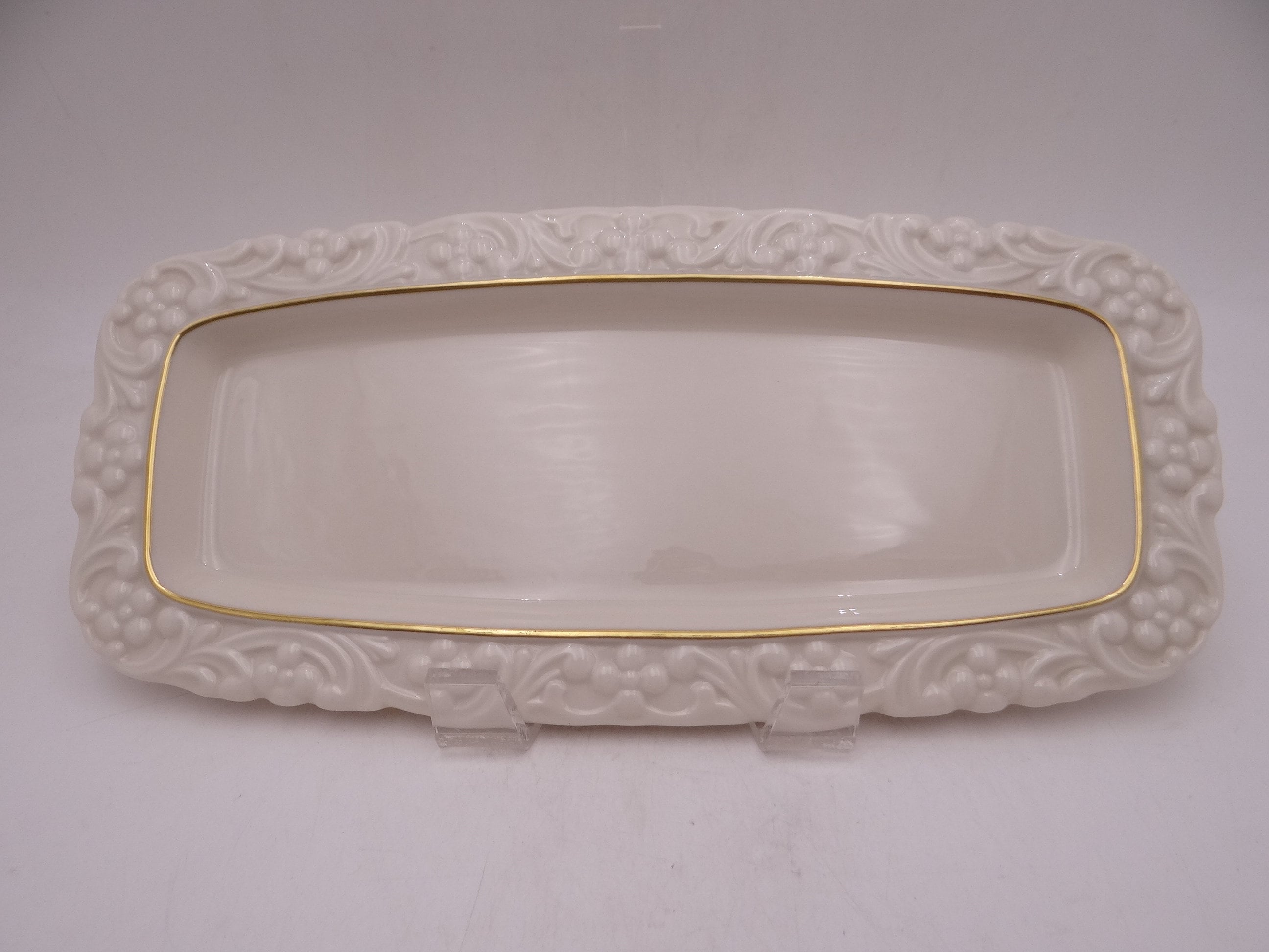 Vintage Lenox Rectangular Serving Tray Celery Dish Made in USA Etsy