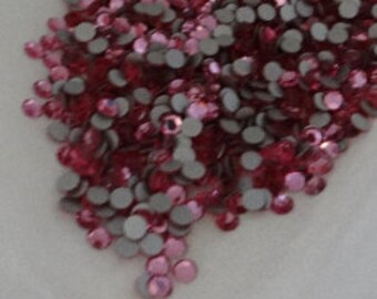 1000+ Pcs Swarovski 2000 Rose SS 9 Round Faceted Flat Back Crystals - Swarovski Pink Austrian Crystals - Jewelry Craft Supply - Pink Crystal