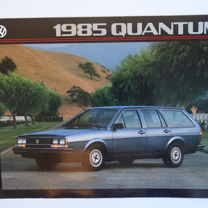 Original 1985 Volkswagon VW Quantum Dealer Sales Car Brochure