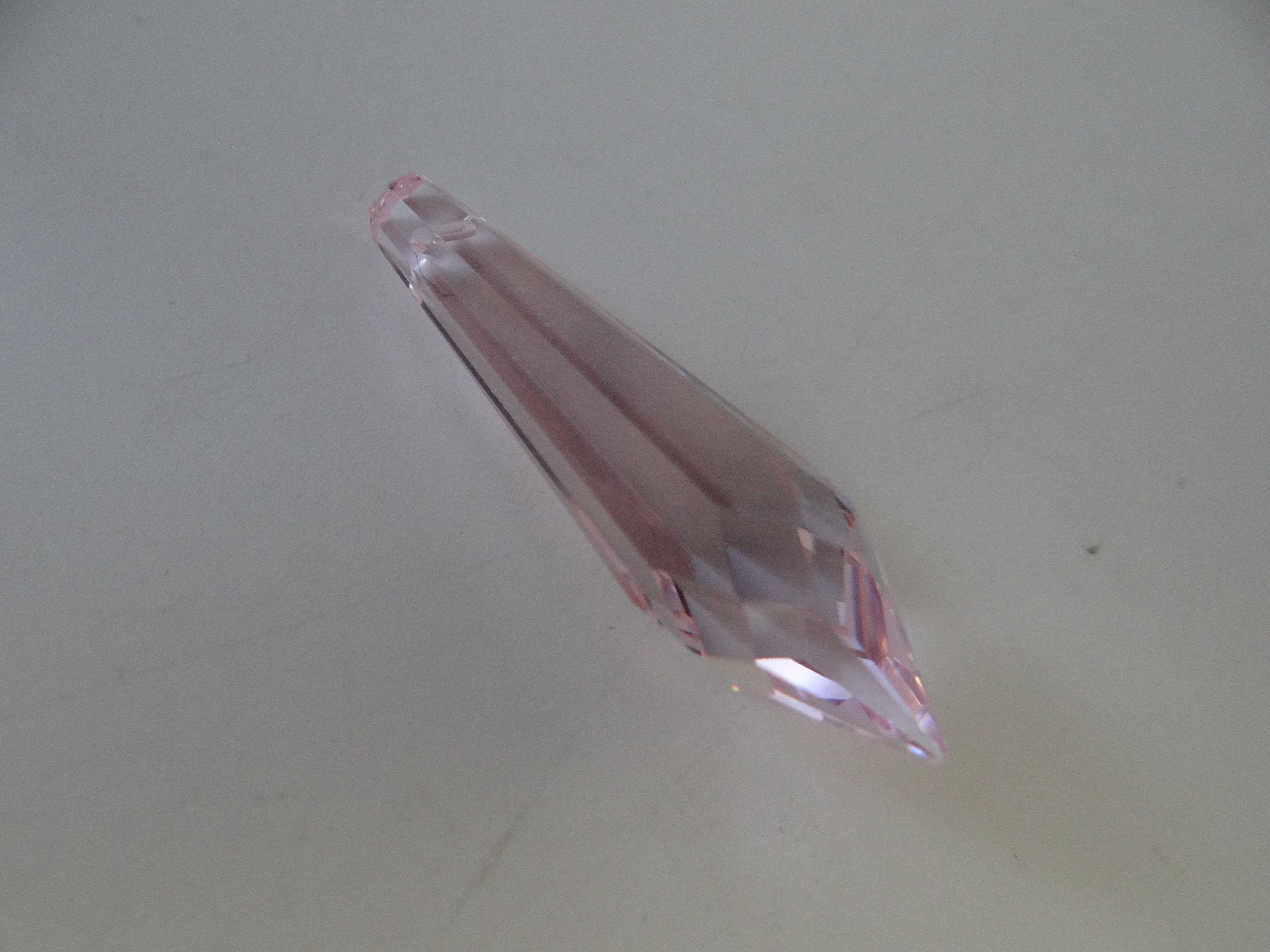 スワロフスキー　no11 New Swarovski 8611 - 40 Mm X 11mm Rosaline Pink Crystal