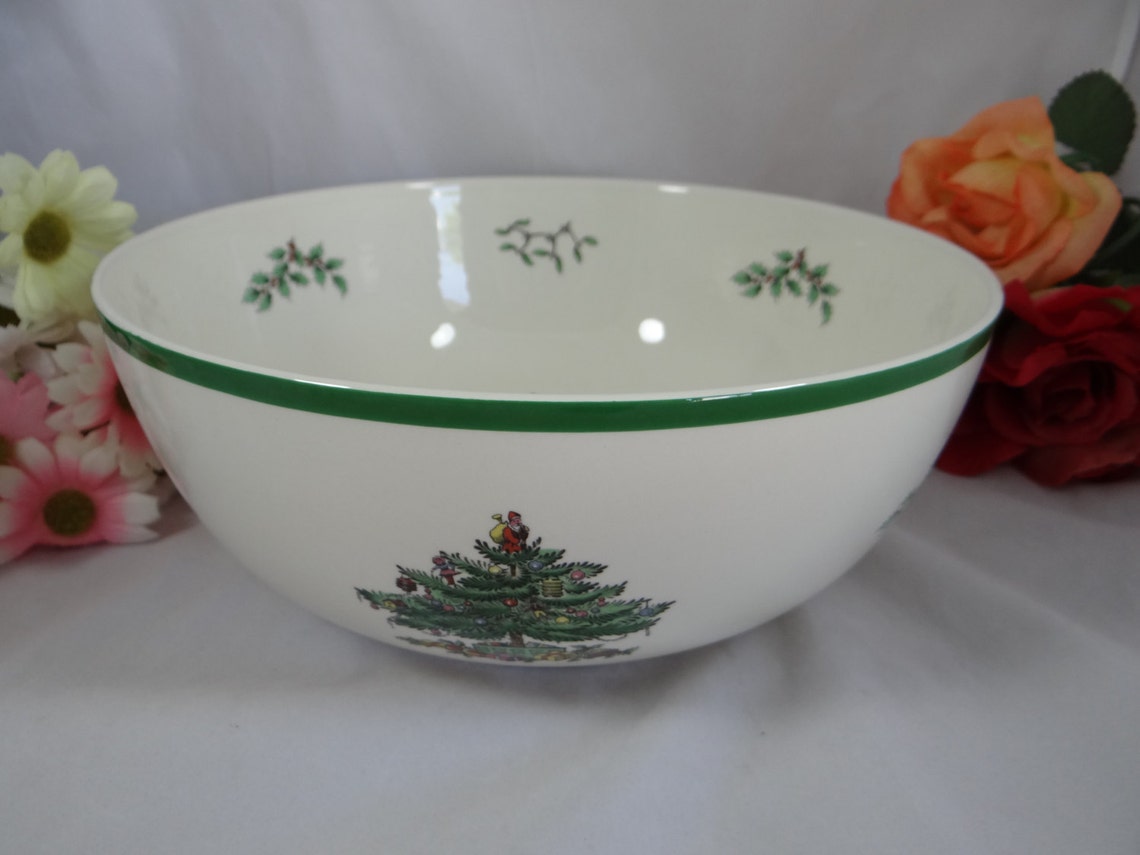 Spode Christmas Tree Large Salad Bowl Etsy