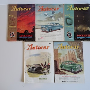Original 1951 Autocar Motoring Car Magazines - Pick One