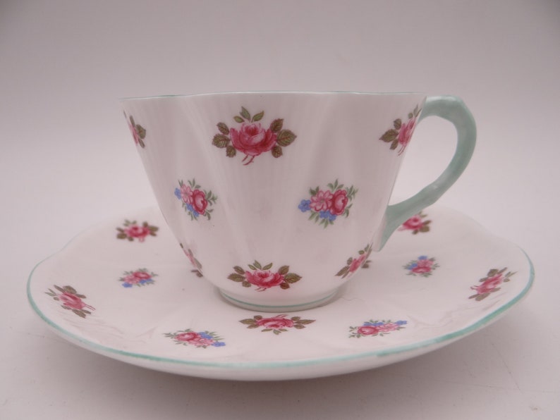 1950s Vintage Shelley English Bone China Rosebud Etsy