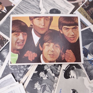 1960s Set of 116 Vintage Topps Beatles  Collector Trading Cards  McCartney, Lenon, Harrison, Ringo Beatles Memorabilia