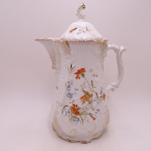 c1840-95 Antique KPM Königliche Porzellan-Manufaktur Berlin Chocolate Coffee Teapot