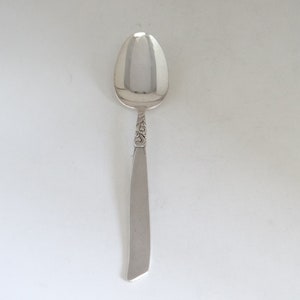 Vintage 1955 Community Plate Oneida Silverplate South Seas 8.5&quot; Serving Spoon - 2 Available