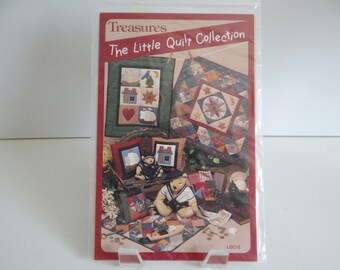 The Little Quilt Collection Treasures Patterns Moons Stars Birds Ship - Pillows Quilting Patterns Lap Quilts
