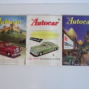 Original 1952 Autocar Motoring Car Magazines - Pick One