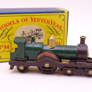 1959 Rare Issue 1 MIB Lesney Matchbox Y-14 Models of Yesteryear 1903 &quot;Duke of Connaught&quot; Locomotive Train Diecast Car in Original Box
