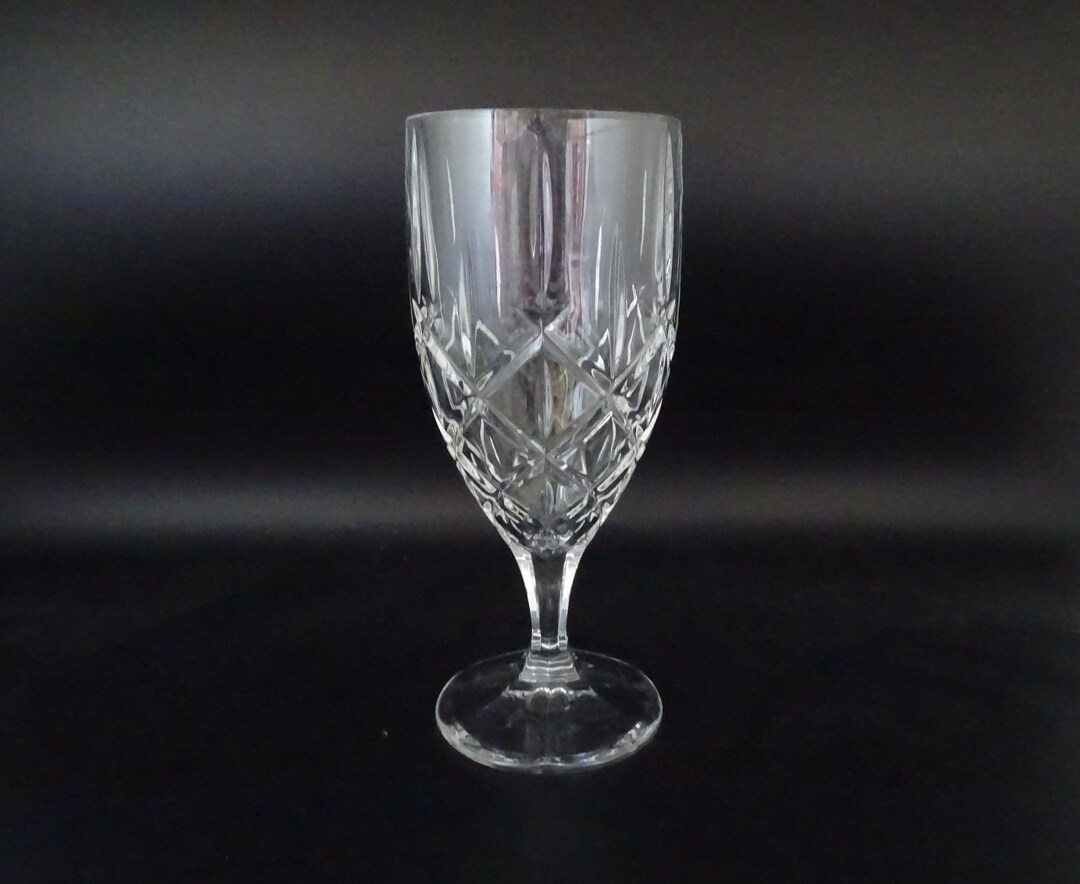 Gorham lady Anne Signature Crystal Iced Tea Goblet Glass Elegant