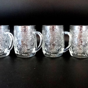 Vier Vintage Princess House Fantasia 4 &quot;Tassen für Ihre Lieblings-Latte oder Kaffee - Sammlerstück Princess House Fantasia