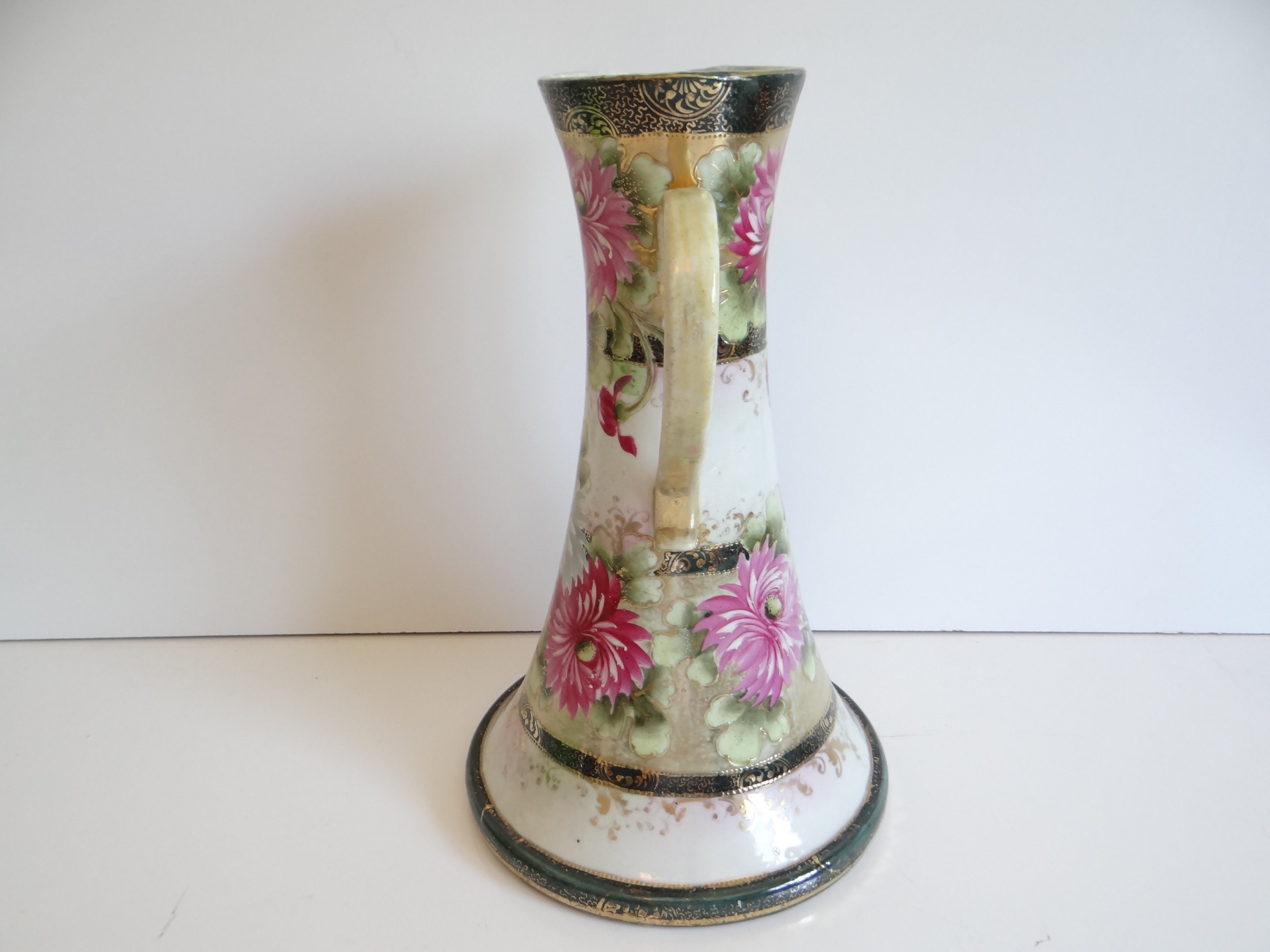 C1940s Very Large Hand Painted Imperial Seto Yaki Okan Water