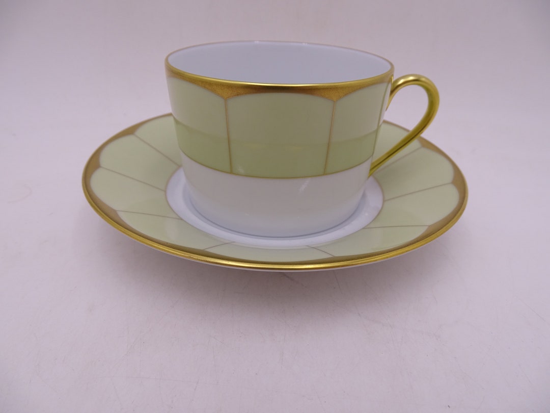 Vintage Haviland Limoges France Green illusion Etsy