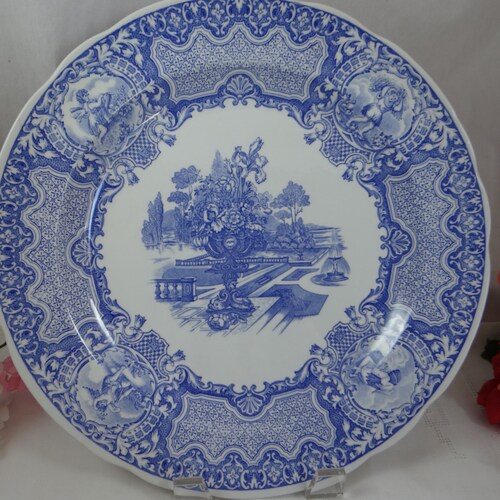 Vintage Spode Blue Room Collection Blue and White Dinner Plate Etsy