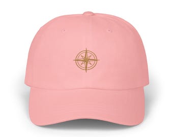 Wanderlust Compass Embroidered Dad Hat, Travel Gift, Wanderlust Gift for Travelers, Couples Trip Gift