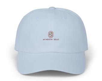 Window Seat Embroidered Dad Hat, Travel Gift, Wanderlust Gift for Travelers, Couples Trip Gift