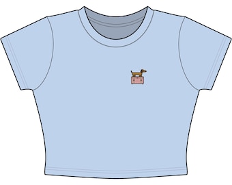 Camiseta infantil rosa con estampado de maleta Doxie, ideal para amantes de los perros salchicha, regalo perfecto para viajeros o parejas.