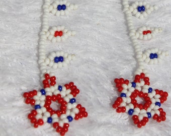 Huichol  Beaded Earrings B-1