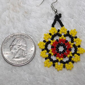 Huichol Beaded Earrings GGG image 3