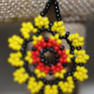 Huichol Beaded Earrings GGG image 2