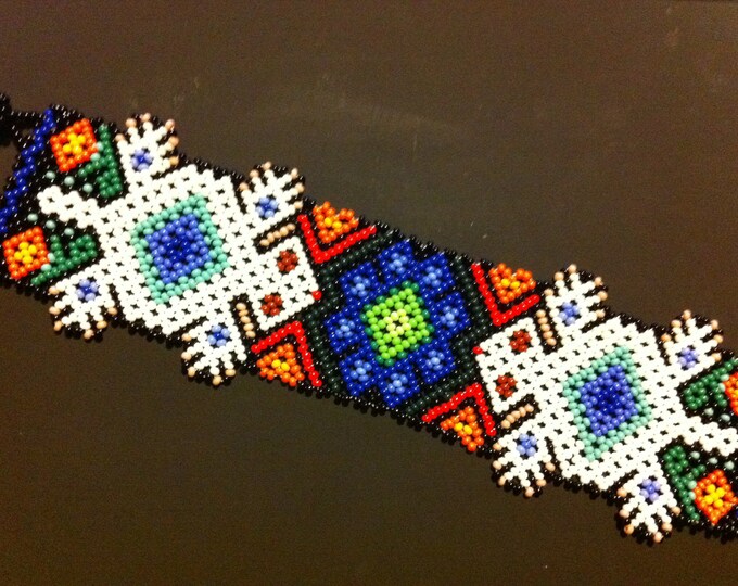 Huichol Beaded Bracelet Etsy
