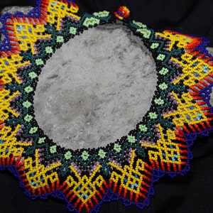 Huichol Beaded Choker Necklace UU