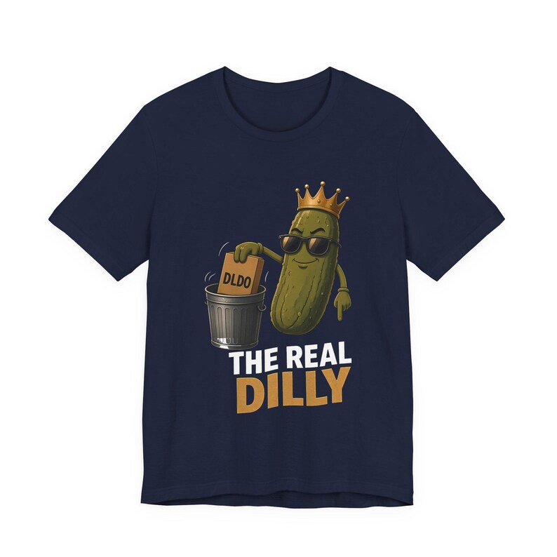 The Real Dilly Takes Out The Trash | The Real Dilly Funny Pickle Shirt | Unisex Graphic Tee image 5