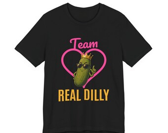 チーム・リアル・ディリー｜リアル・ディリーのおもしろピクルスTシャツ｜ユニセックスグラフィックTシャツ