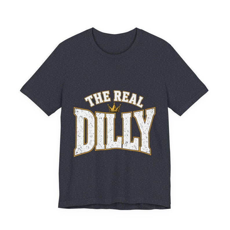 The Real Dilly Varsity Crown | The Real Dilly Funny Pickle Shirt | Unisex Graphic Tee image 4