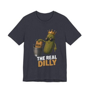 The Real Dilly Takes Out The Trash | The Real Dilly Funny Pickle Shirt | Unisex Graphic Tee image 4